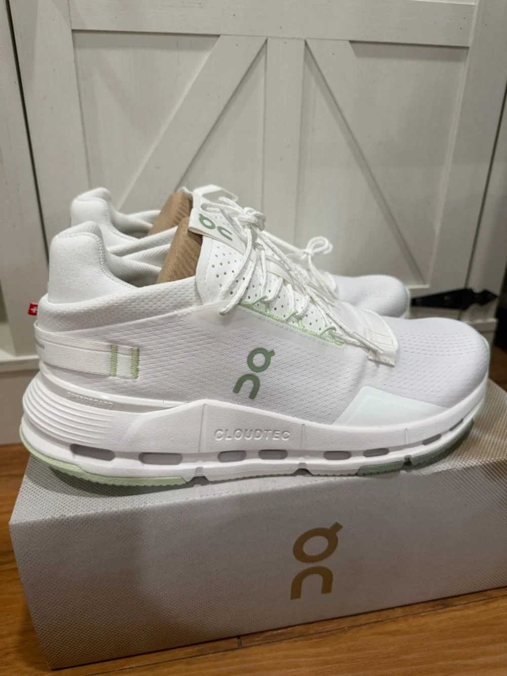 ON Cloudnova 2 White/Sage Women’s 9.5 - Picture 5 of 12